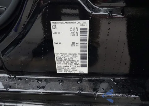 2023 Nissan Altima Sv Intelligent Awd из США, поврежденный, VIN 1N4BL4DW4PN373146